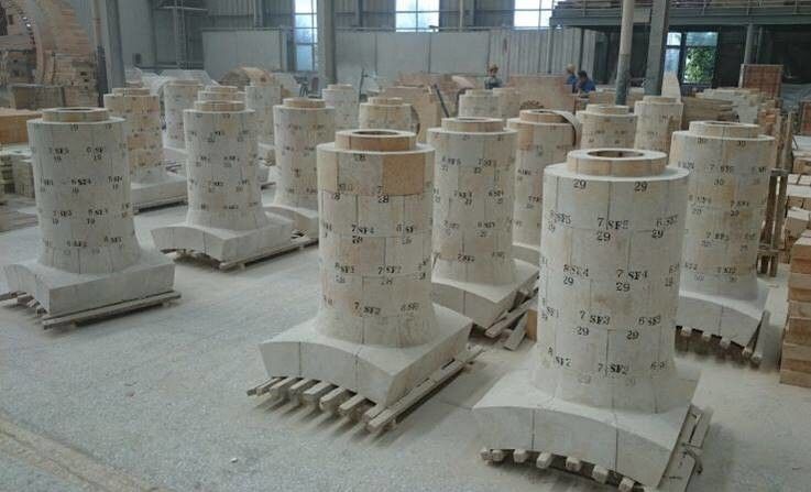 Baixo Rate High Alumina Standard Brick linear de reaquecimento LZ75 amplamente utilizado para o fogão quente da explosão