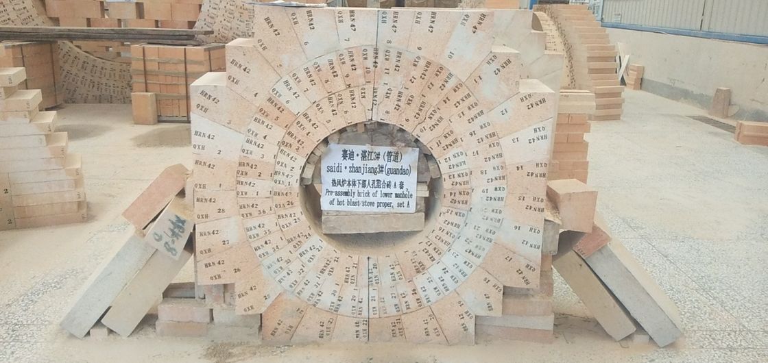 Tijolo refratário do silicato alto da alumina da resistência térmica de 1500℃ RUL para o fogão quente da explosão