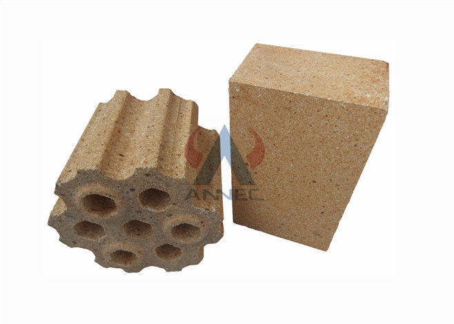 Fogão quente 55 Al2O3 Clay Refractory Brick da explosão da anti corrosão