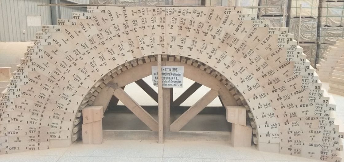 O tijolo baseado Andalustie alto da alumina resiste a alta temperatura e usa enquanto o forro da segurança no fogão de alta temperatura, estufa