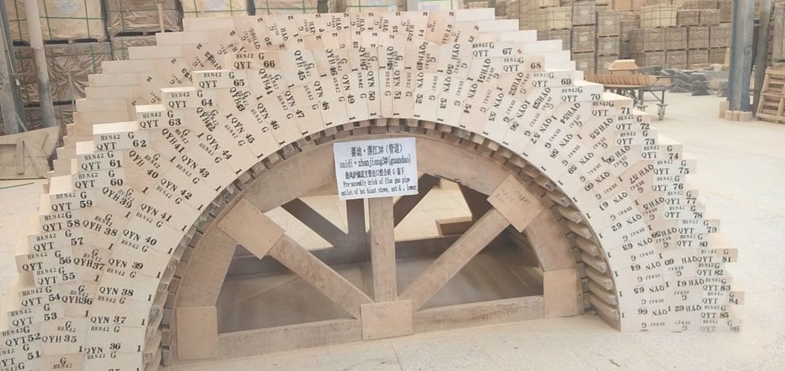O tijolo alto de Preassebly da alumina da forma especial resiste o ℃ 1350 que se usou para o forro da segurança da concha de aço